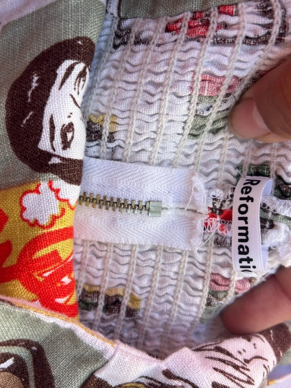 Reformation Comic Print Crop Top - Multicolor - Picture 16 of 16